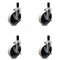Service Caster 5 Inch Thermoplastic Wheel 1-1/5 Inch Expanding Stem Caster with Brakes, 4PK SCC-EX05S510-TPRS-SLB-114-4 - alternate 1